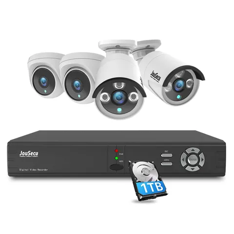 8CH Home Security Camera System Outdoor Indoor, 2MP HD 5-in-1 Surveillance DV...