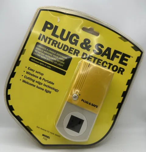 NEW Plug & Safe Mobile Intruder Detector Alarm Model PS8 Wireless Home Security 