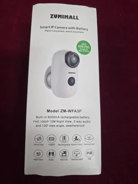 ZUMIMALL BATTERY IP CAMERA ZM-WFA3P