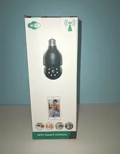 Bulb Security Camera FHD PTZ 2-Way Audio WiFi Cloud Storage Black T-CP8053LF-W3M