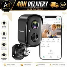 VISION WELL 2K Wireless Security Camera Outdoor Indoor WiFi Battery Night Vision