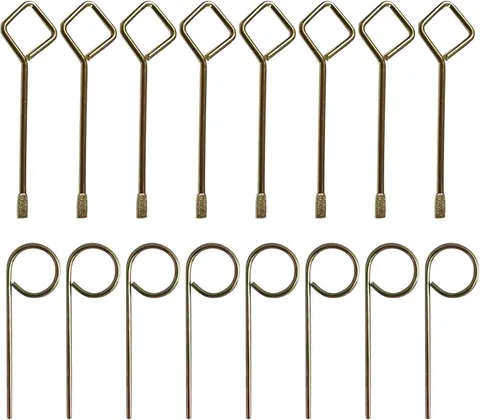 Interior Door Key 16 Pack, Emergency Key Pin for Bathroom Bedroom Key Replace...