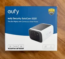 eufy Security SoloCam S220 Wireless Solar Power 2K Security Camera New Sealed