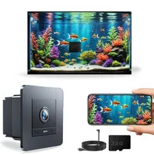 2K HD Aquarium Camera for Fish Tanks Reptile Terrariums Camera  AntiGlare Len...