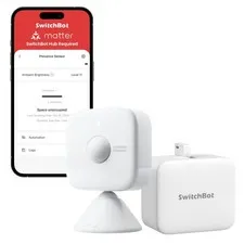 SwitchBot Smart mmWave Radar Motion Sensor, Bluetooth Presence Sensor with Dy...
