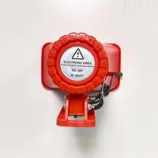 Outdoor Alarm Security Siren, AC110V Red Safety Horn for Public Emergency Alarms