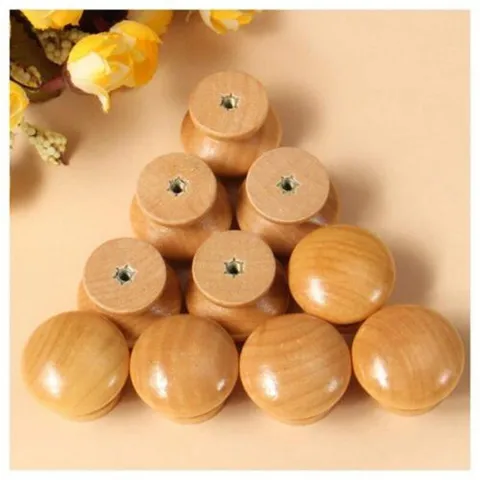 10Pcs Cabinet Drawer Handle Kitchen Knob Cupboard Furniture Pull Wooden Door
