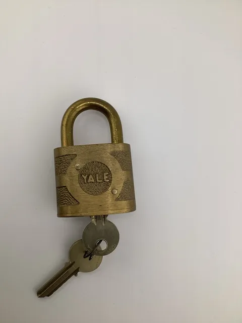 Vintage Yale & Towne Manufacturing Co. Brass Padlock With Uncombinated Core