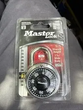 New Master Lock Anti-Shim Combination Lock #1500D, 3/4" shackle