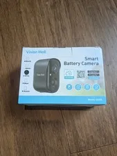 NIB Vision Well Smart Battery Camera CG6S-Black 2 Way Audio