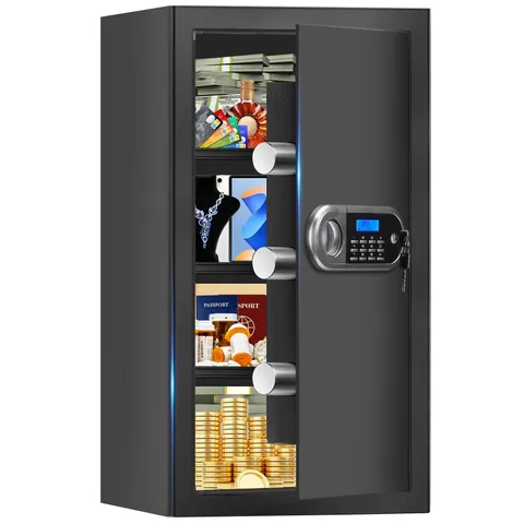 6.0 Cuft Large Fire Proof Safe for Home Documents, Safe Box Fireproof Waterpr...