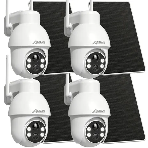ANRAN Solar Battery Security Camera Outdoor Wireless Color Night Vision Pan/Tilt