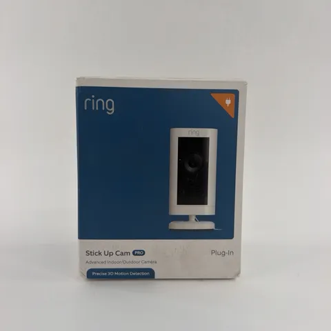 Ring Stick Up Cam Indoor/Outdoor WiFi battery Security Camera White