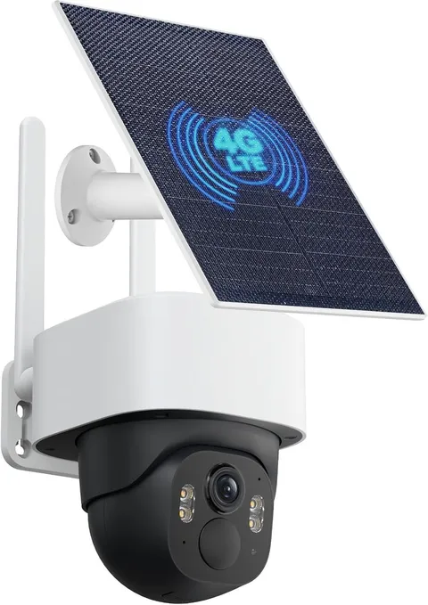 4G LTE Cellular Solar Security Camera Wireless Outdoor, No WiFi Solar Powered Ca