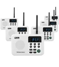6-Pack Wuloo Wireless Intercom System for Home Office Room W888-P6 NEW/OPEN BOX