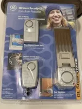 GE Wireless Security Kit Dorm Room Protection 3-Piece Door Stop Window Alarms
