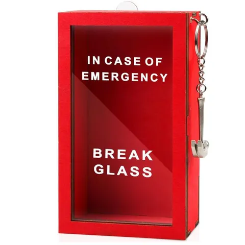 Funny Gift Emergency Box Create Self Defined Idea Jar Break in Case of Box CW
