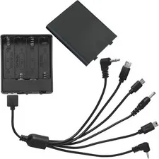 Universal Safe Emergency External Power Box 6 Connector Universal Port 4 AA 6V