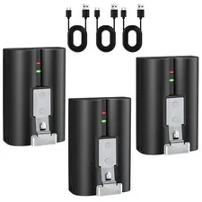 3x Rechargeabe V4 Battery for Ring camera Doorbell Solar Floodligh 2/3/4/3 plus