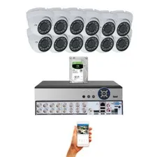 Evertech 12 Camera 1080P Security Surveillance System Motion Detection