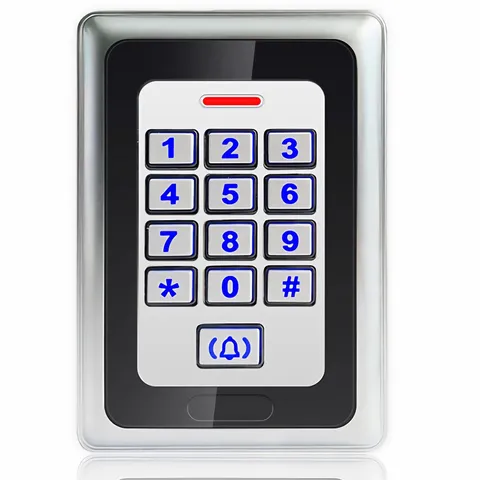 Security Access Control Keypad RFID Door Metal Stand-Alone 2000 Users Silver