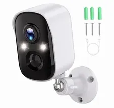 Smart Camera IP66 Outdoor Weatherproof Wi-Fi Surveillance Camera White