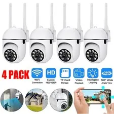 4PCS Wireless Wifi Security Camera System Outdoor Home 5G 1080P Night Vision Cam