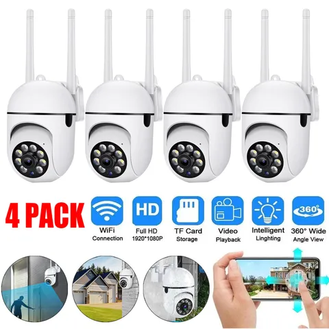 4PCS Wireless Wifi Security Camera System Outdoor Home 5G 1080P Night Vision Cam