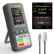Aegtest Hound-1011S Portable Radon Detector High-Accuracy Sensor For Home