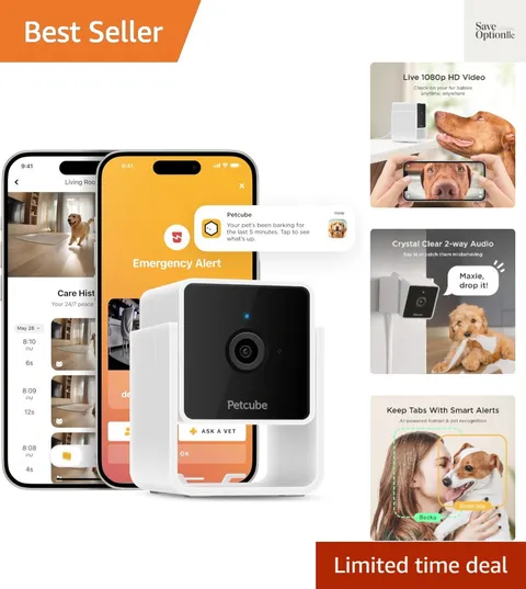 Cam | Indoor Wi-Fi Pet and Security Camera with Phone App, Pet Monitor with 2...