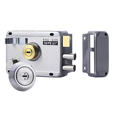 Stainless Steel Door Lock Home Security Strong Deadbolt Exterior Anti-theft New