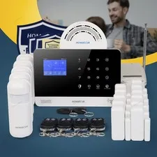 HOMSECUR Wireless WIFI 4G 2G RFID LCD Home Security Alarm System