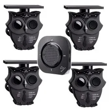 Solar Wireless Driveway Alarm System 1/2 Mile Range 4 Sensors Receiver IP65