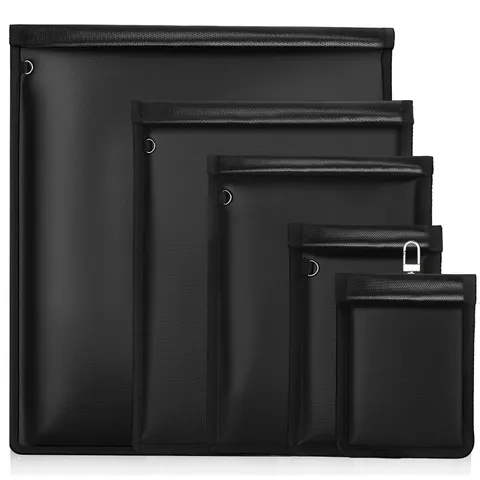 Faraday Bag 5 Pack – Waterproof & Fireproof Signal Blocking Pouch for Laptop,...