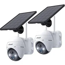 2PCS ieGeek Outdoor Wireless Security Camera Home WiFi Batttery CCTV System