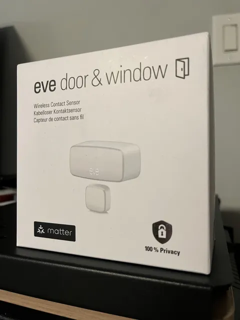 Eve Door & Window (Matter) Smart Contact Sensor 20EBN9901 For Apple Home