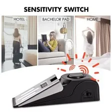 Door Stop Alarm, Security for Home Travel Apartment- 120DB - Portable 1Piece