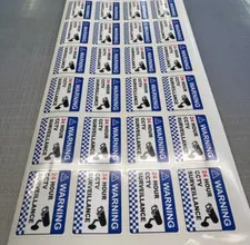 24 PACK Warning CCTV Security Surveillance Camera Sticker Sign 100mm x 80mm