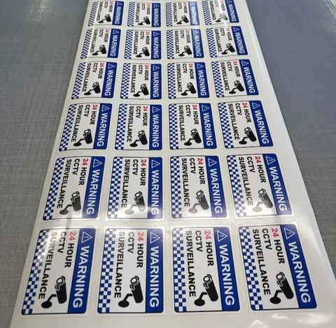 24 PACK Warning CCTV Security Surveillance Camera Sticker Sign 100mm x 80mm