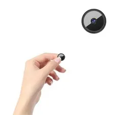 RFAWKNG 0.9 inch Mini Security Camera WiFi Night Vision Black