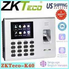ZK K40 Built-in Battery TCP/IP USB Clock Biometric Fingerprint Time Attendance