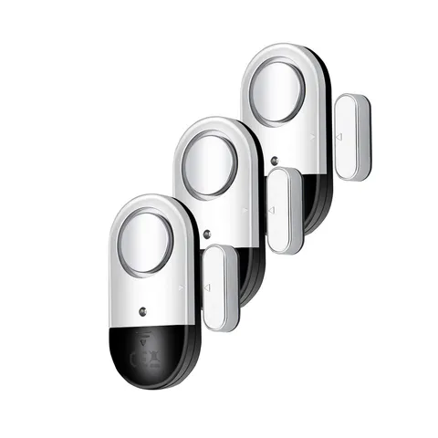 120 DB Loud Door and Window Open Alarm Sensor 3 2.9*1.5*0.37 inches, White