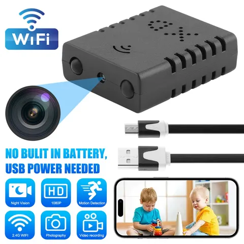 Mini WiFi Camera NEW Wireless Remote CCTV Security Night Vision for Home Indoor