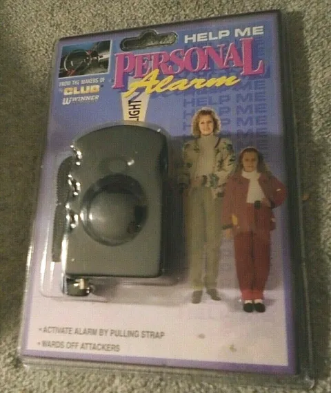Help Me Personal Safety & Protection Alarm w/ Mini Light Makers of The Club  NOS