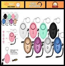 8 Pack 140DB Personal Security Alarm Keychain with LED Lights - Emergency Safety