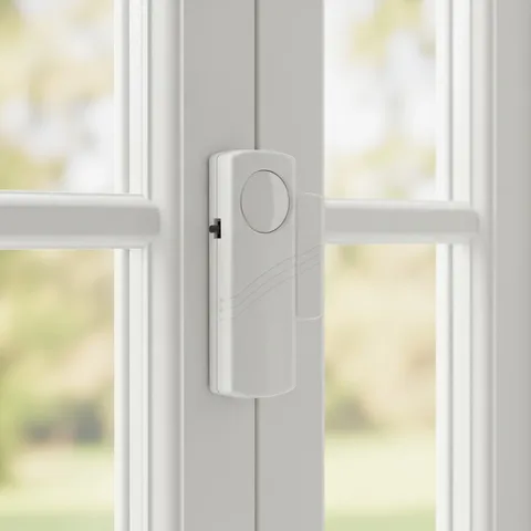Convenient Magnetic Sensor Window & Door Alarm for Fast Installation - 2 Pack