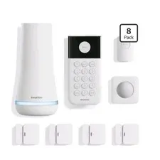 SimpliSafe Home Security System with Smart Alarm, 8 Piece White New Sealed Box