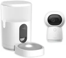 Smart Pet Feeder C1 plus 2K Security Indoor Camera Hub G3, Automatic Feeder for