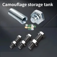 Metal Screw Bolt Storage Cash Money Hide Stash Safe Diversion Container Box