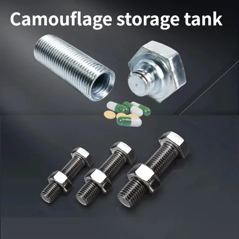 Metal Screw Bolt Storage Cash Money Hide Stash Safe Diversion Container Box
